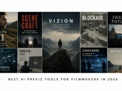 9 Best AI Previz Tools for Filmmakers in 2026 AI previz tools for filmmakers collage supplied by InVideo