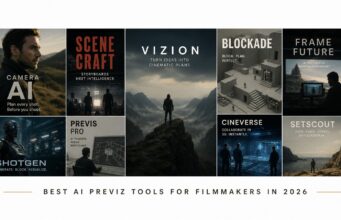9 Best AI Previz Tools for Filmmakers in 2026 AI previz tools for filmmakers collage supplied by invideo