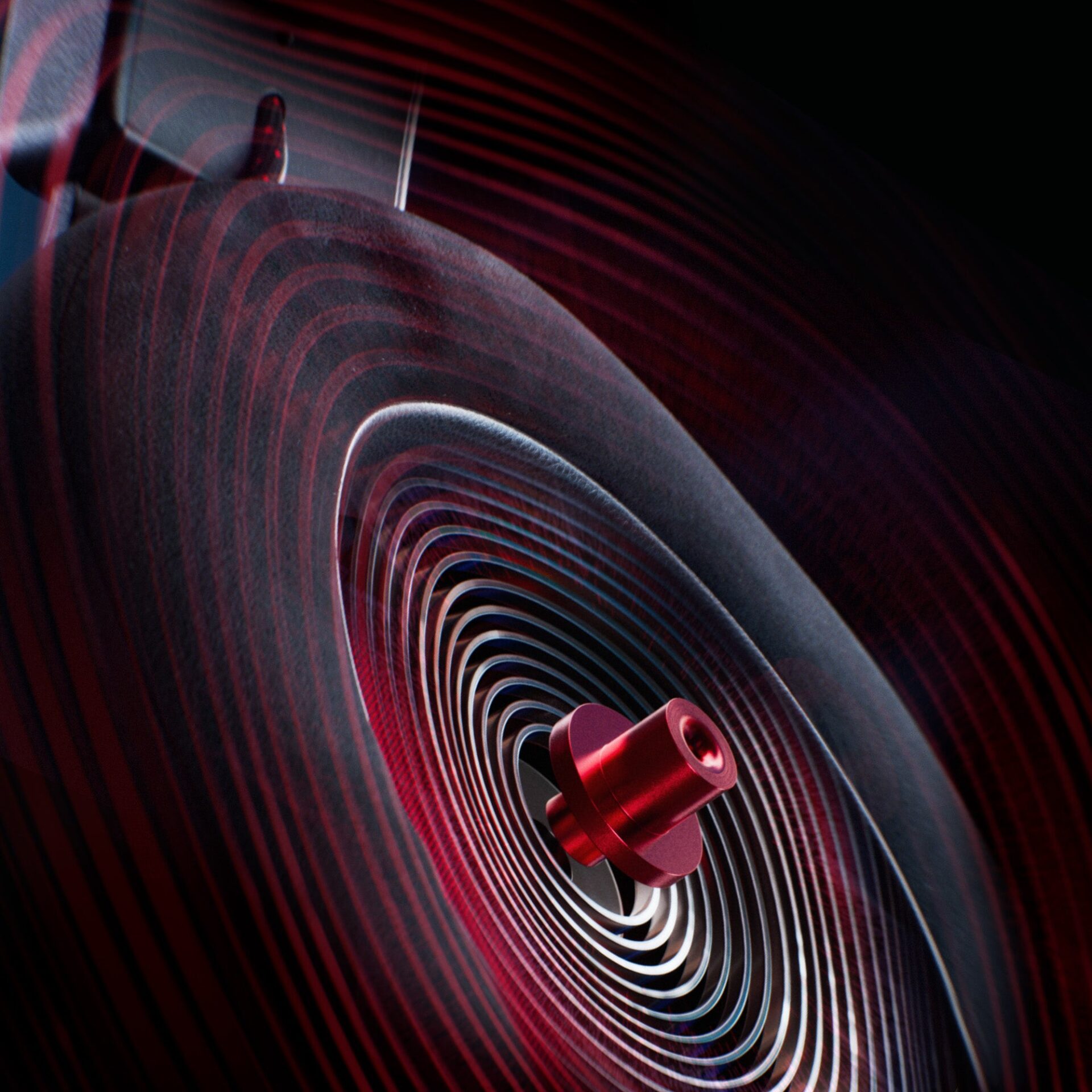 HyperX Bass Tube render at the center of the Cloud Alpha Air driver