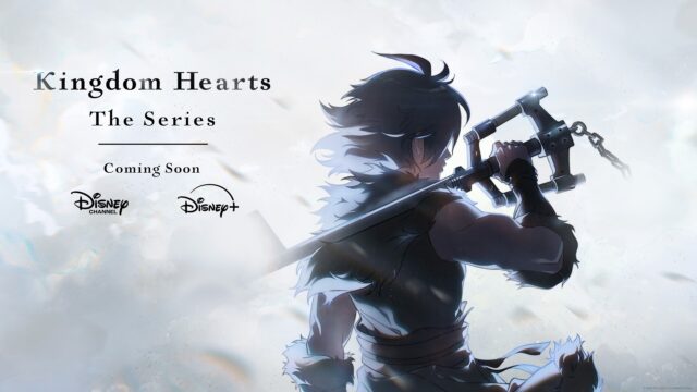 kh-anime-featured Official Kingdom Hearts The Series key art of a Keyblade wielder, coming soon to Disney Channel and Disney+