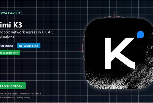 Kimi K3 official logo on dark HUD featured image for sandbox escape security report