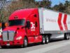 California Teamsters driverless truck lawsuit: a Kodiak Robotics autonomous semi photographed in California