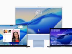 Official macOS Tahoe hero on a MacBook