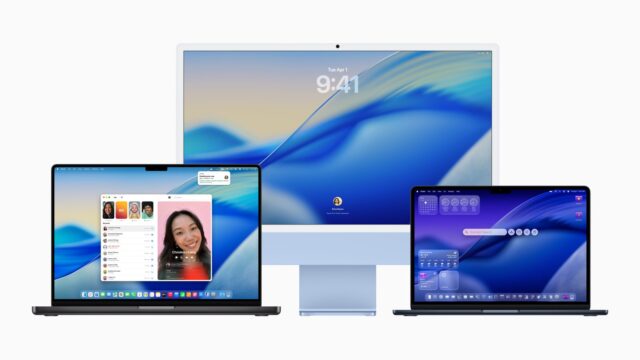 macos-tahoe-26-hero Official macOS Tahoe hero on a MacBook