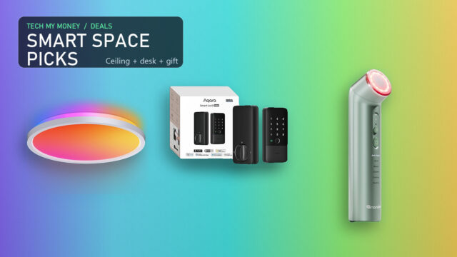 Smart Space Picks: Nanoleaf and Aqara Smart Space Picks: Nanoleaf ceiling light, Aqara smart lock, and Nanoleaf light therapy wand