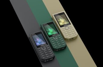 Nokia 300 Charge Turns a Feature Phone Into a 10W Power Bank Nokia 300 Charge feature phones in black, green and sandstone on an official HMD graphic
