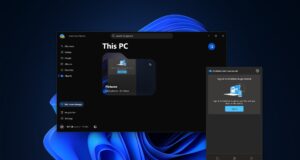 OneDrive Photos Lands on Windows 11 by Accident OneDrive Photos app window on Windows 11 with beta badge and OneDrive is not connected flyout