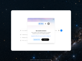ChatGPT free unlimited text interface with Think button and smarter answers dialog on GPT-5.6 Luna