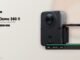 DJI Osmo 360 II official camera on an editorial canvas with a spec platform covering the base