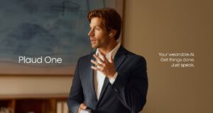Plaud One earbuds: $249.99 wearable that records without a phone Plaud One earbud worn by a speaker during a meeting