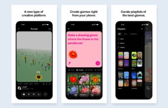 Meta Pocket App Opens to US Store Listings Three Meta Pocket App Store stills showing a gizmo feed, a prompt editor, and playlists
