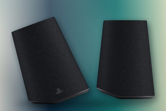 PlayStation Pulse Elevate wireless speakers in Midnight Black