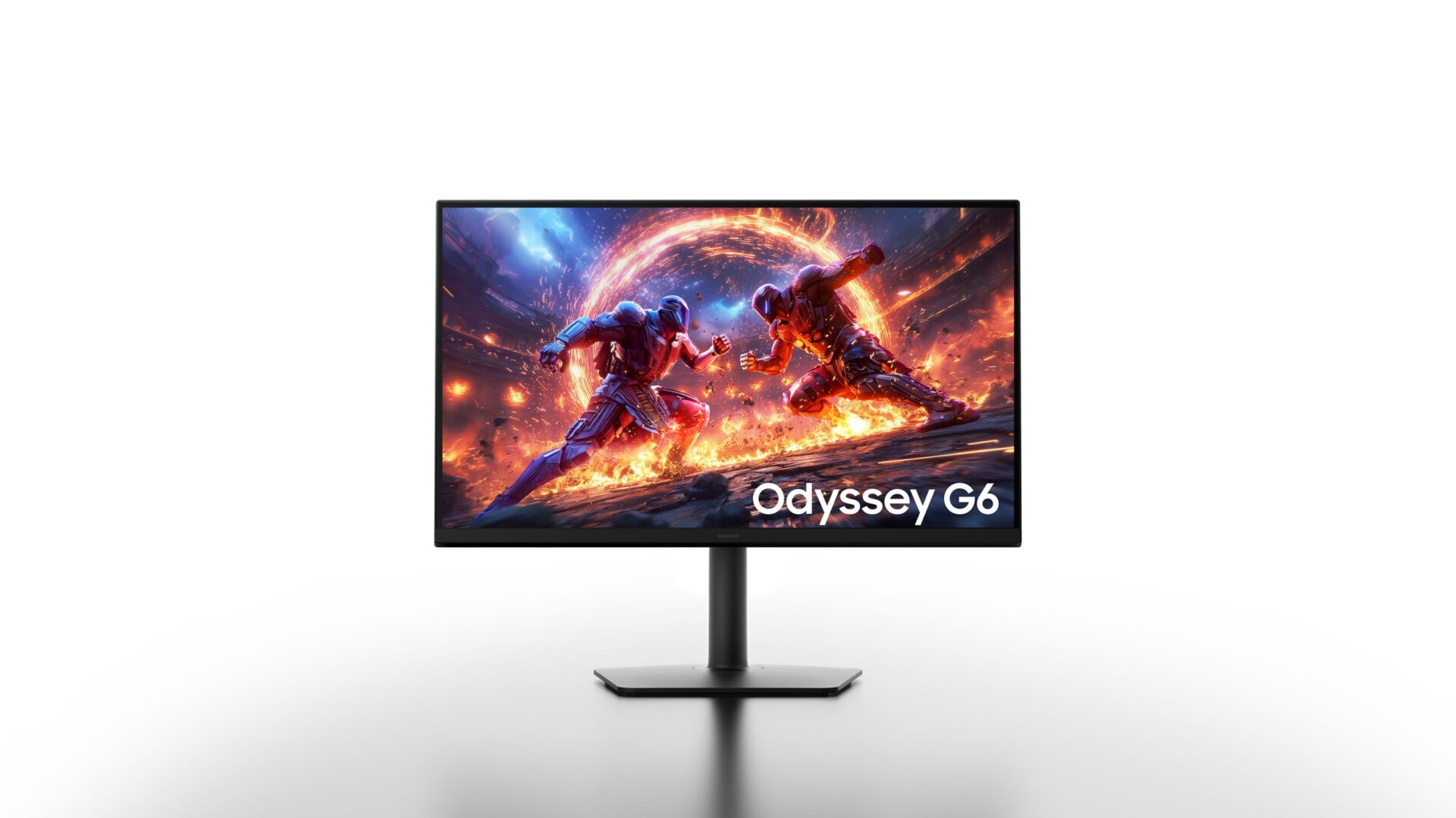 Front view of the Samsung Odyssey G6 G60H 27-inch gaming monitor