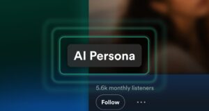 Spotify AI Persona badge announcement hero graphic