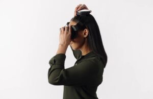 Steam Frame Specs, Price, Features and Developer Kit Person wearing the Steam Frame VR headset in Valve's fit and comfort guide
