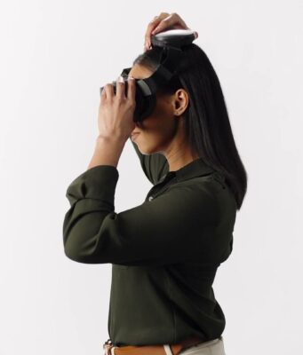 Steam Frame Specs, Price, Features and Developer Kit Person wearing the Steam Frame VR headset in Valve's fit and comfort guide