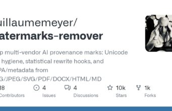 Official GitHub social card for guillaumemeyer/watermarks-remover