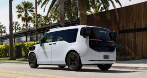 Waymo Ojai autonomous van, newly cleared for fared California robotaxi service