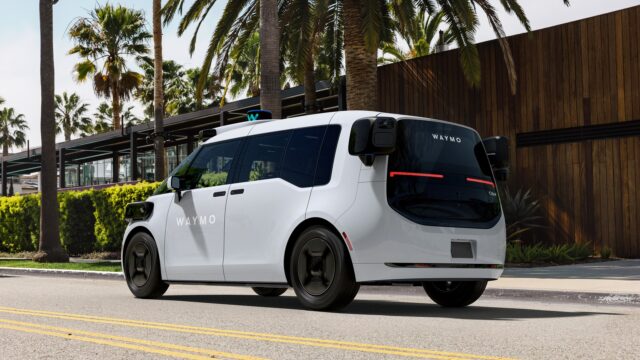 Waymo Ojai autonomous van, newly cleared for fared California robotaxi service