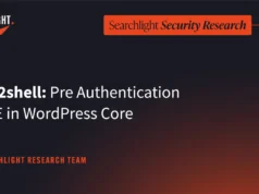 wp2shell WordPress Core vulnerability research artwork