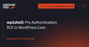wp2shell WordPress Core vulnerability research artwork