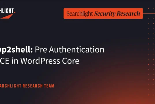 wp2shell WordPress Core vulnerability research artwork