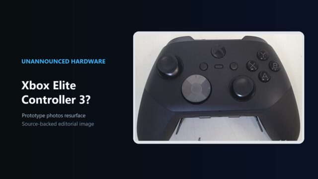 xbox-elite-3-prototype-editorial-hero Xbox Elite Controller 3 prototype shown in a source-backed editorial frame