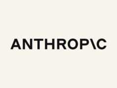 Official Anthropic wordmark on a cream background