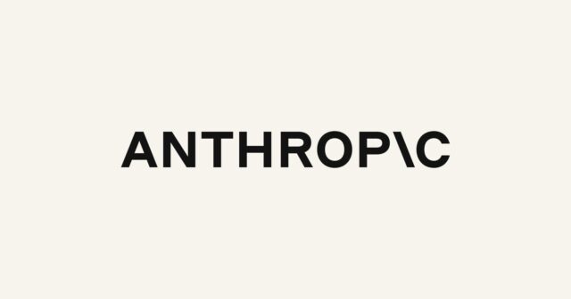 anthropic-wordmark Official Anthropic wordmark on a cream background