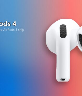 AirPods 4 Deal: Apple’s Open-Ear Earbuds Are on Sale at Amazon Ahead of AirPods 5 Two Apple AirPods 4 earbuds on a blue-to-coral Tech My Money deal graphic with H2 chip and USB-C case chips