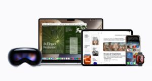 Siri AI running across Apple Vision Pro, MacBook, iPad, iPhone and Apple Watch