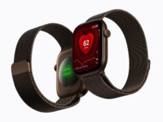 Apple Watch Series 12 Adds Live Rewind, Siri Recap and a Ceramic Case Two Apple Watch Series 12 models side by side showing the new watch faces