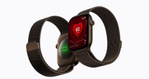 Apple Watch Series 12 Adds Live Rewind, Siri Recap and a Ceramic Case Two Apple Watch Series 12 models side by side showing the new watch faces