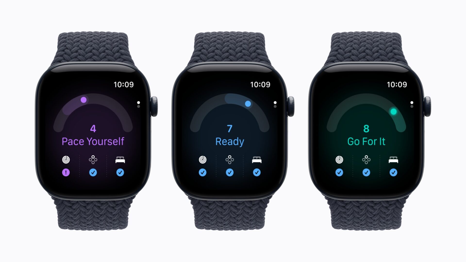 Apple Watch Series 12 readiness score screen next to the Health app on iPhone