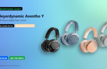 Beyerdynamic Aventho Y lasts 90 hours at 149.99 Beyerdynamic Aventho Y in Liquid Black, Blue Fusion, Peach Blush, and Soft Jade on a 16:9 Tech My Money hero