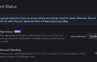 Discord age groups start rolling out this week Discord Account Status screen showing an unconfirmed Age Group row with a Confirm Age button