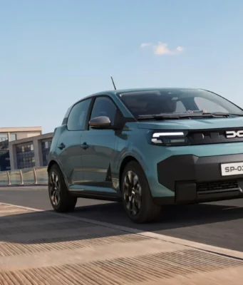 New Dacia Spring EV in Dacia's official second-generation launch image.
