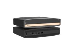 Acer SFF RTX Spark and Veriton RI110 Bring Agentic AI to Compact Desktops Acer SFF RTX Spark compact desktop shown front and rear on a white background.