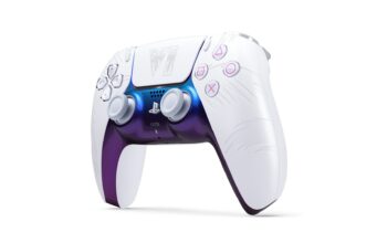 Sony’s GTA 6 DualSense Controllers: Pre-Orders Open September 10 White Grand Theft Auto VI limited-edition DualSense controller with pink buttons and iridescent blue center.