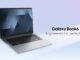 Galaxy Book6 starts at $799 with a 14-inch screen Open gray Galaxy Book6 on a light blue backdrop, screen and keyboard facing the camera
