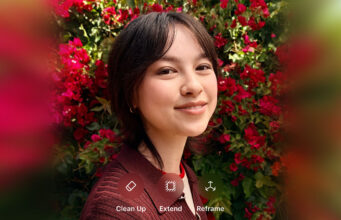 iOS 27 AI photo tools - Clean Up, Extend and Reframe - over a portrait