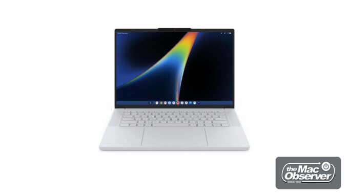 Lenovo Googlebook 15 Leak: 15.3-Inch 120Hz OLED, Core Ultra 5 and a Dedicated Google Key Lenovo Googlebook 15 render from the front, open, showing the 15.3-inch OLED display, thin bezels and Cloud Grey chassis