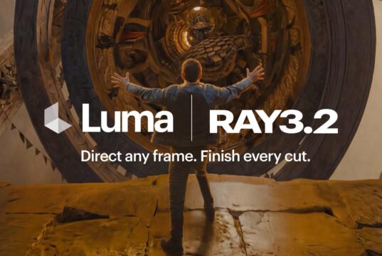 Luma Ray3.2 shown as one of the best AI tools for 3D camera moves