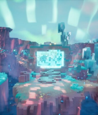 The Sift: Minecraft’s First New Dimension in 14 Years Is Playable Now A glowing rift portal opens in The Sift dimension under an aurora sky