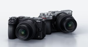 Nikon Z5IIC full-frame mirrorless cameras in black and silver with the 24-50mm kit lens