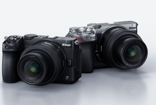 Nikon Z5IIC full-frame mirrorless cameras in black and silver with the 24-50mm kit lens