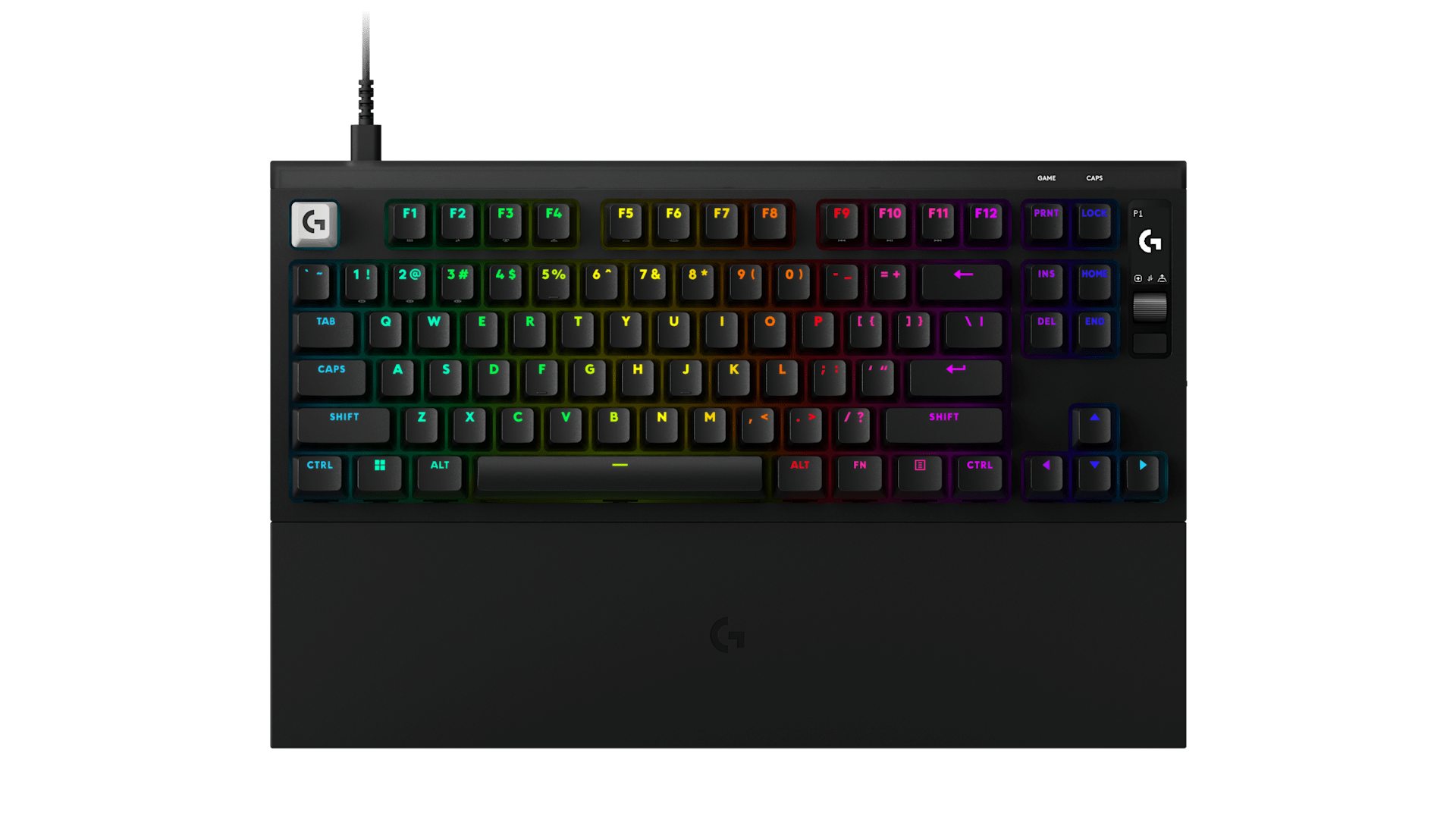 Logitech G PRO X2 RAPID black TKL analog keyboard with palm rest