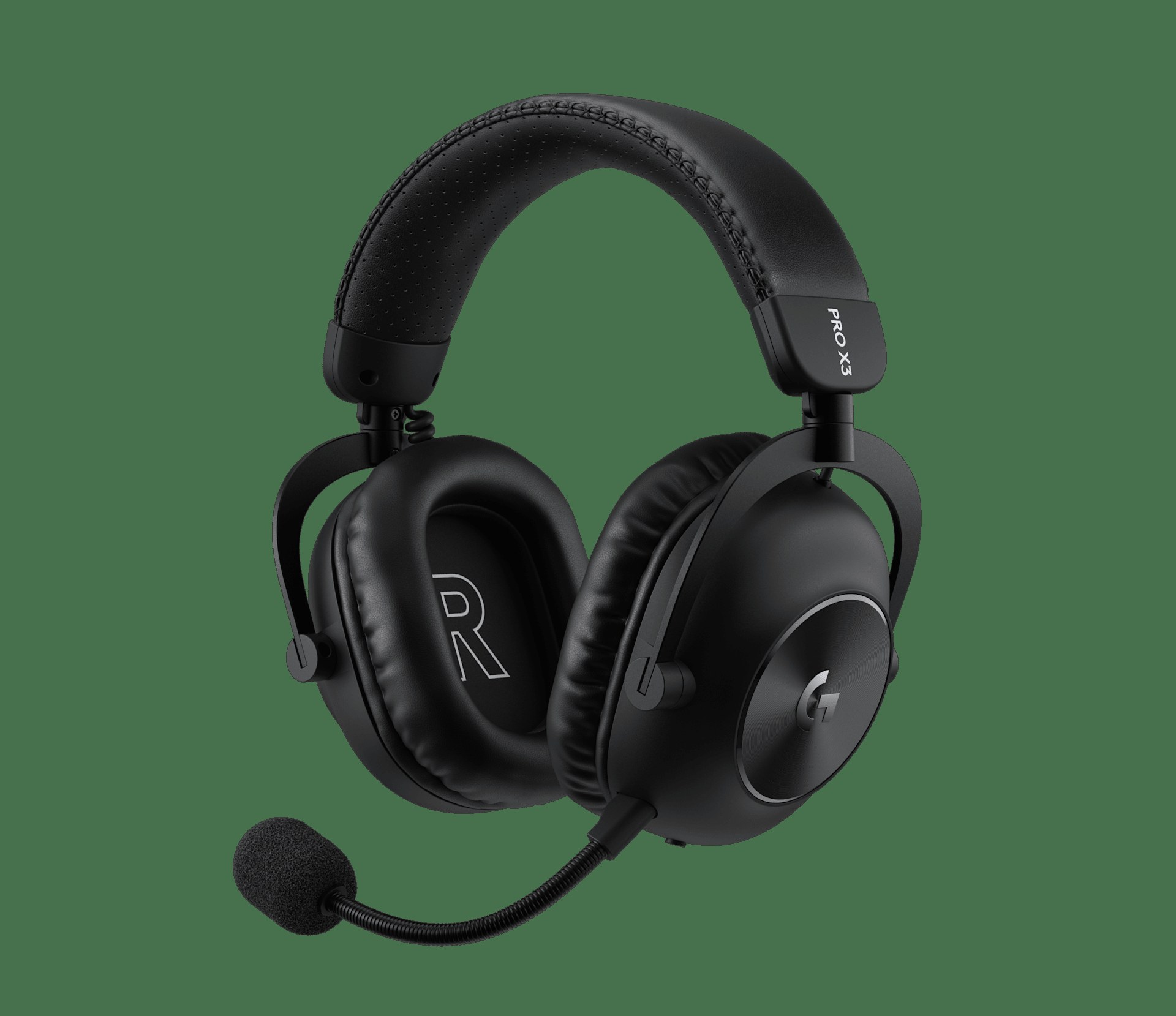 Logitech G PRO X3 LIGHTSPEED black wireless headset with boom microphone