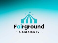 Fairground AI Creator TV title card, the free AI film channel now on The Roku Channel