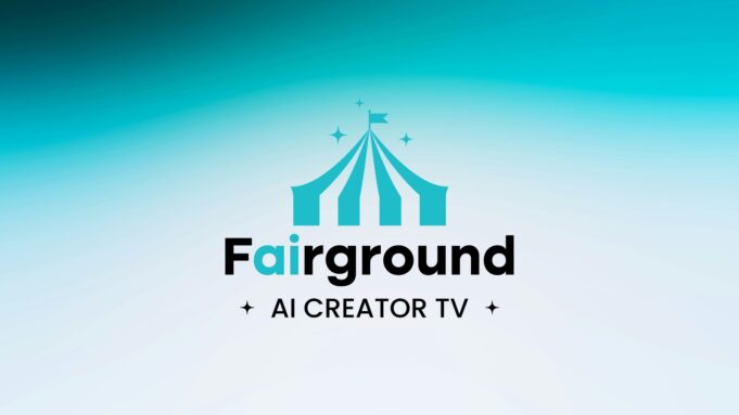 Fairground AI Creator TV title card, the free AI film channel now on The Roku Channel